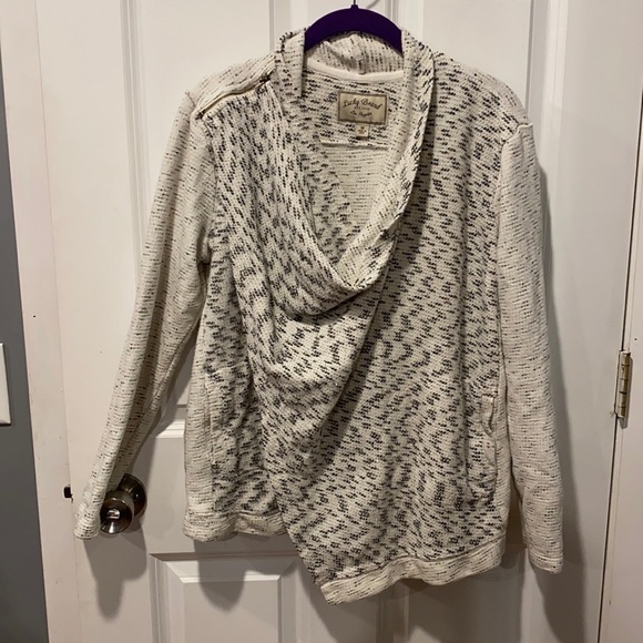 Lucky Brand Cream and Gray Women's Jacket - Picture 3 of 16